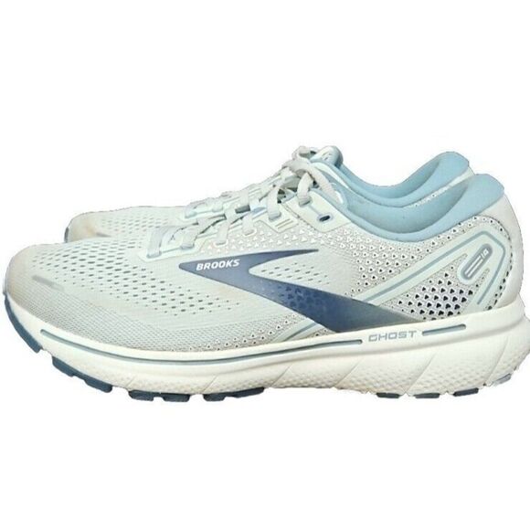 Brooks Shoes - Brooks Ghost 14 Aqua Glass Athletic Running Shoes Women's Size 11.5
